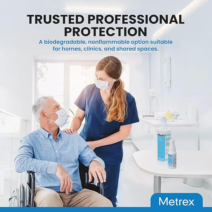 Metrex MetriMist Natural Aromatic Deodorizer Spray, 8 oz Bottle – Non-Toxic, Environmentally Friendly Odor Eliminator Spray & Room Deodorizer for Healthcare & Facility Use (Pack of 1)