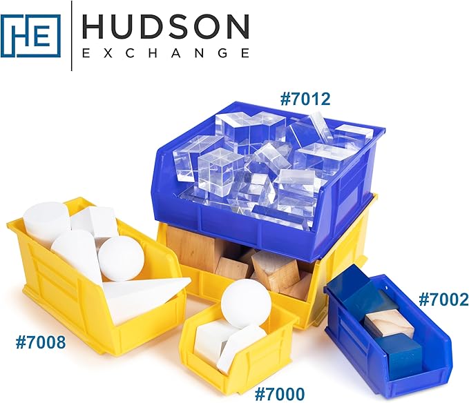 Hudson Exchange 11" x 5-1/2" x 5" Plastic Stackable Storage Bin and Hanging Container (Orange, 1 Pack)