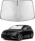 EcoNour Windshield Sunshade for Volkswagen Golf MK8 2022–2025 | Custom Fit Front Window Sun Shade | Blocks Harmful UV Rays & Reduces Heat | Foldable Sun Visor with Storage Pouch