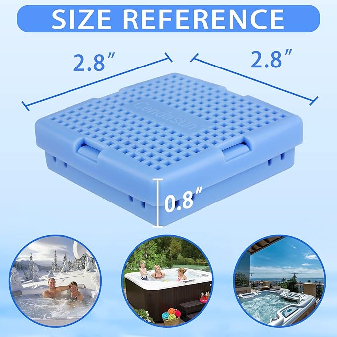 Hot Tub Mineral Sanitizer for Hot Tubs Filter, Spas Filter, Cleans and Clarifies Last for 4 Months Treats，1 Pack