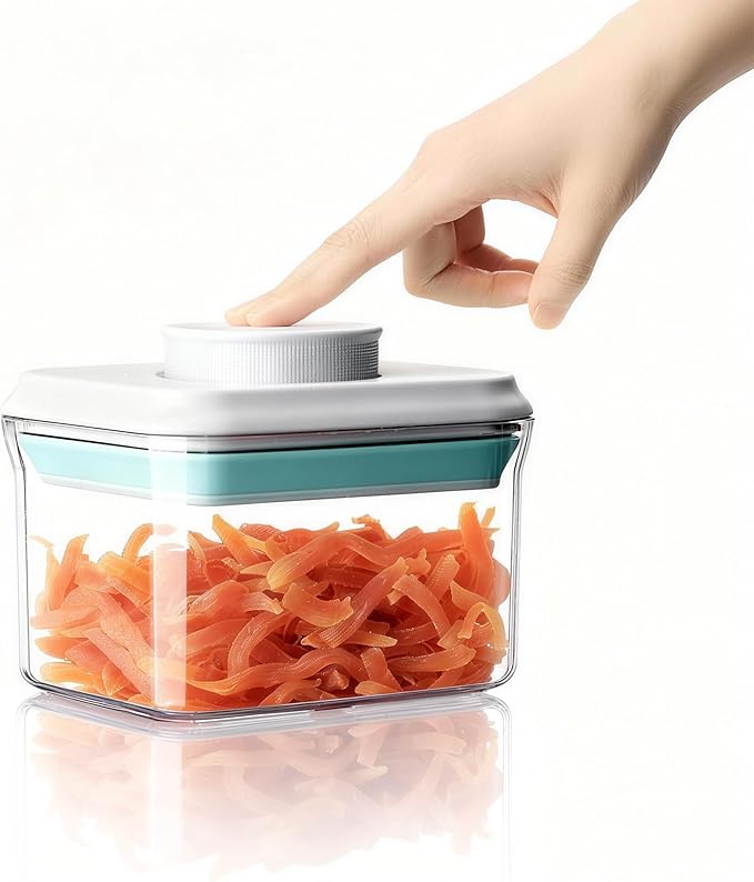Cozey Daily Airtight Food Storage Container Pop Containers With Lids, Bpa Free for Spaghetti Cereal Flour Rice Kitchen Organizer (square 320ml / 0.32qt)