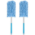 TIMIVO Mini Duster for Cleaning, 360° Bendable Hand Dusters with Extension Pole, Washable Small Duster for Car Interior, Office, Furniture