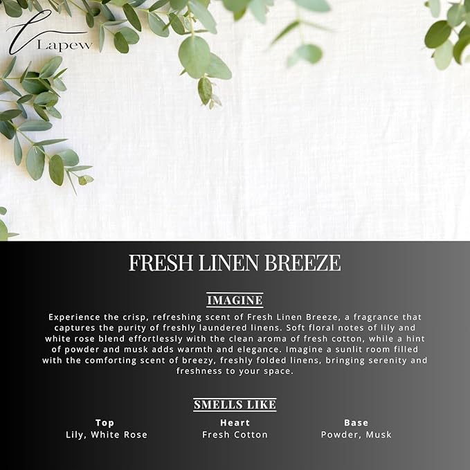 Lapew Fresh Linen Breeze Scented Mop Soap Concentrate 36 oz | Premium Fragranced Floor Cleaner | Streak-Free | Hard Floor Cleaning Solution | Eco Friendly | Made in USA