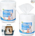 Swiffen 320-count (2 Pack of 160) Cleaner & Deodorizer Wipes for Litter Box Kennels Pet Grooming Surfaces Pet Items Deodorizes Wipes Canister Unscented