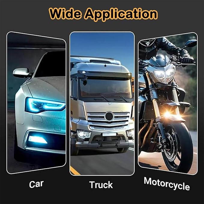 Fqwrus Headlight Refurbishing & Protective Agent, Car Headlight Restoration Kit Yellowing & Oxidation, Minutes Waterproof Gloss Finish Restoration Fluid Kit for Automotive Trucks RVs Motorcycles