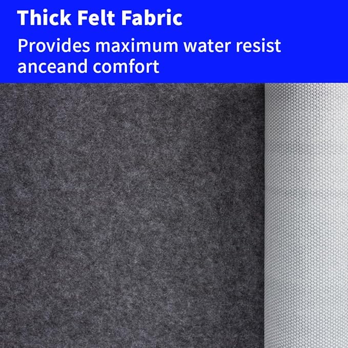 100% Waterproof Non-Slip 1/5” Extra Thick 5x7 ft Rug Pad for Large Area Rugs Durable Felt Floor Protection pad for All Floors, Suitable for Cutting. Rug Pads Keep Rugs in Place and Provide Cushioning