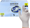 SAFESKIN Nitrile Exam Gloves Disposable - 3.5 Mil, Gray, Powder Free Gloves for Medical, Dental, Cleaning, Cooking