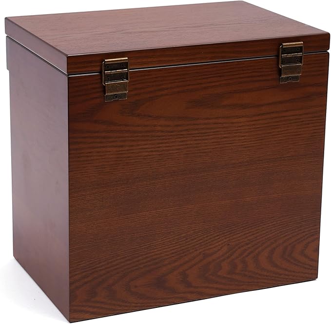 Eapmic Extra Large 6 Layers Wooden Jewelry Box Jewelry Case Cabinet Armoire Ring Necklacel Gift Storage Box Organizer(6 Layers,W/mirror,Style 2)