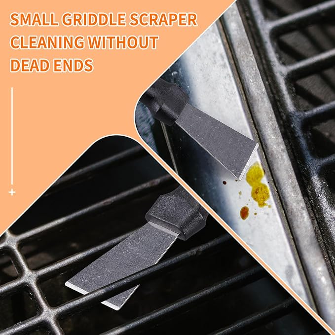 Grill Cleaner with Handle,Grill Cleaning Kit Tool for Blackstone Accessories,Grill Stone Cleaning Bricks Brush,Griddle Scraper,Pumice Flat Top Griddle Cleaning Stone for Removing Stains