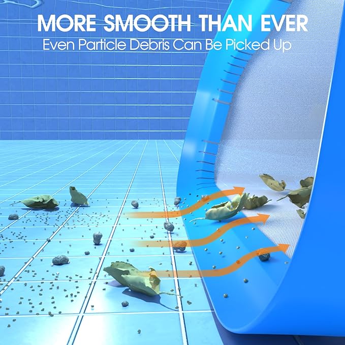 14'' Ultra Fine Mesh Pool Skimmer Net Rake for Sand Silt Pollen Debris - Super Extra Fine Nylon Cleaning Pool Net for Above Ground & In-ground Swimming Pools