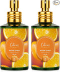 Citrus Room Spray 2 Pack, 3.4oz/100ml Each – Long-Lasting Air Freshener & Odor Eliminator for Home, Bathroom, Bedroom & Office, Concentrated Room Spray