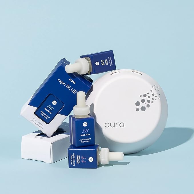 Capri Blue Pura Smart Home Plug-in Diffuser Refills – Includes 2 Capri Blue Pura Refills for Plug In Diffusers for Home - Long Lasting Luxury Scents - Coconut Santal (Pack of 2)