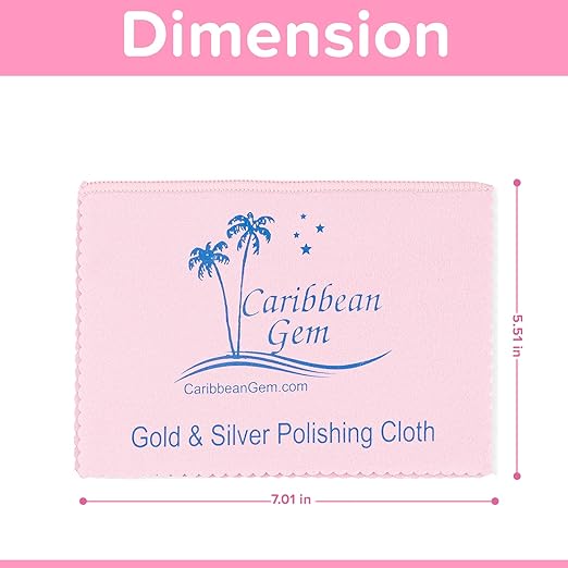 Caribbean Gem USA Polishing Cream | Safely Tarnish Remover Polishing Cream From Gold, Silver, and Platinum | 2OZ Bottle | With Polishing Cleaning Cloth | 1 Pack