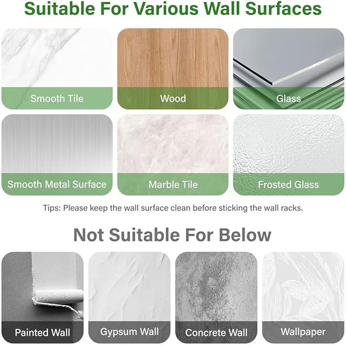 5 Pack Mop and Broom Holder Wall Mount, Silver Stainless Steel Mop and Broom Hanger with Hooks, Mop Broom Organizer for Closet Laundry Garage Garden Tool Organizer (Silver)