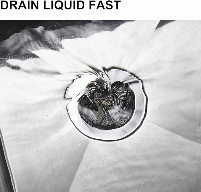 LASSHSWA 2 PCS Kitchen Sink Strainer Stainless Steel, Kitchen Sink Drain Strainer， Sink Strainers with Large Wide Rim 4.5" Diameter for Kitchen Sinks