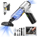 Saker Handheld Car Vacuum Portable Cordless17000PA Mini Vacuums Rechargeable Foldable Vacuum Cleaner with Brushless Motor for Home,Office Pet HL132 Black