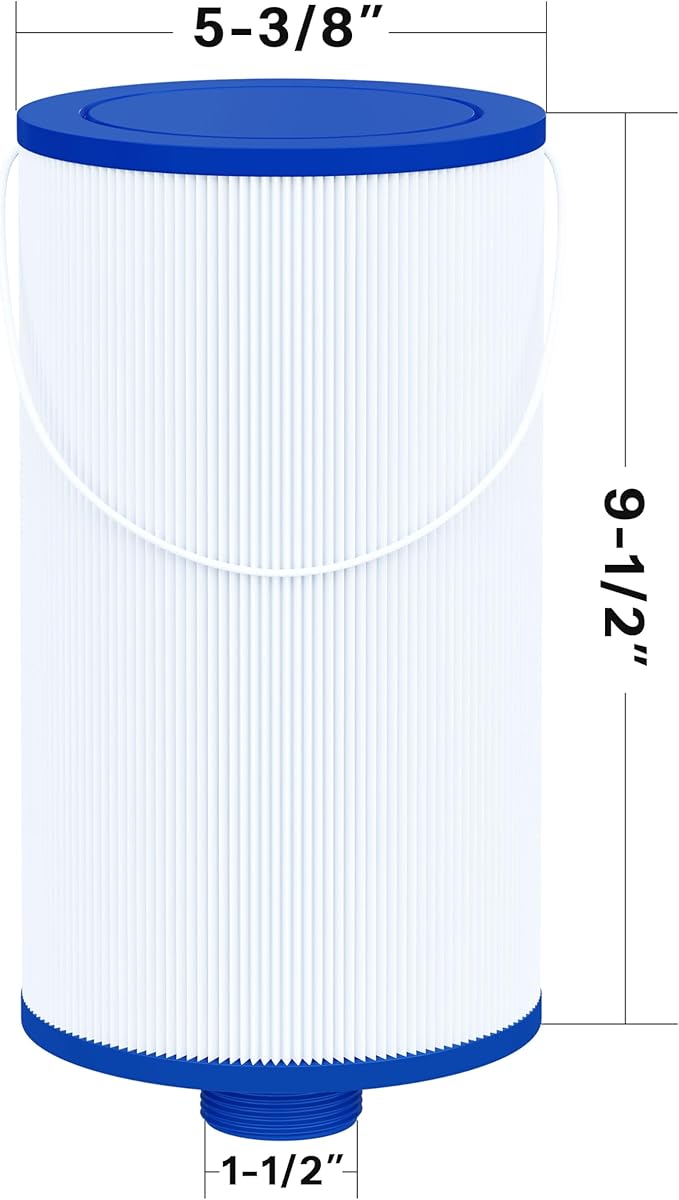 Cryspool® 2402 Filter Compatible with Watkins 303279(not 303263), FC-2402, Free Flow and Lifesmart Hot Tub Filter, 1 1/2" Finer Thread Spa Filter Cartridge, 2 Pack