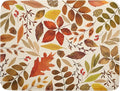 Fall Dish Drying Mat for Kitchen Counter 24x18 Inch Watercolor Autumn Maple Leaf Drying Mat with Absorbent Reversible Microfiber Dish Drainer Mats Rack Pad for Coffee Bar Countertop Protector