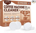 YCUO Coffee Machine Cleaner Descaler Tablets-24 Count Coffee Maker Cleaner Tablets Compatible with Breville,Nespresso,Keurig,Ninja,Philips,Miele,Delonghi&more,Descale Drip Coffe And Espresso Machines