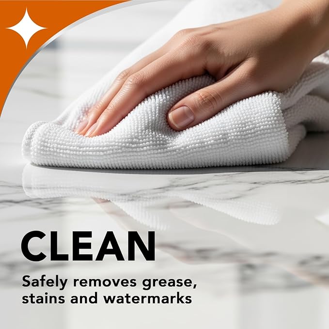 Weiman Granite and Stone Cleaner 3-in-1, Removes Grease, Stains & Watermarks, Streak-Free Formula with Stain Shield Technology, Safe on Marble, Quartz, Tile, Granite, Quartzite & Slate