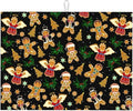 Christmas Gingerbread Dish Drying Mat for Kitchen Counter Cute Kitchen Christmas Dish Mat Microfiber Kitchen Countertop Absorbent Reversible Drainer Rack Pad