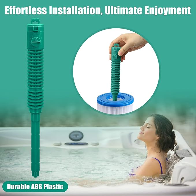Replacement for Frog Filter Mate Mineral Cartridge, Prefilled Spa Stick Inserts for Hot Tubs, Reduces Chlorine/Bromine by 50%, Lasts 4 Months, Works for Frog Spa Sanitizing Systems
