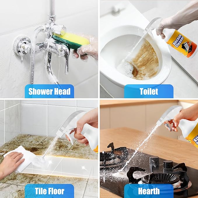 YAGUAN FIELL Heavy-Duty Kitchen Degreaser Foam Cleaner, Clean Kitchen Oil Stains Spray, Multi functiona Foam Cleaner Spray
