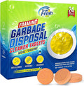 True Fresh Garbage Disposal Cleaner – 24-Pack Foaming Sink and Drain Deodorizer Tablets, Powerful Cleaning Solution for Odor Removal and Maintenance – Works with All Disposals