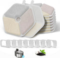 Cat Water Fountain Filter Pet Drinking Fountain Filter & Sponges for 152oz/4.5L Wireless Cat Water Fountain,Triple Filtration System for PTM-643 models, 9 Pack (9 Filters and Sponges)