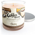 Coffee House Scented Natural Soy Candle, Essential Fragrance Oils, 100% Soy, Phthalate & Paraben Free, Clean Burning, 9 Oz.