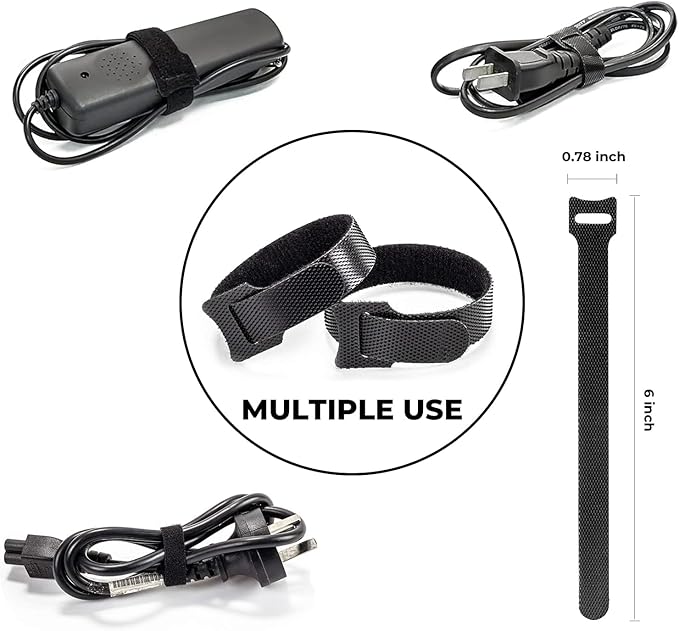 AORUICN 98 Pcs Cable Management Kit, Prevents Cables from Tangling Cable Straps, Cord Management, Wire Organizer for Computer/PC/Desk/Under Desk/Home/Office/Gaming Room
