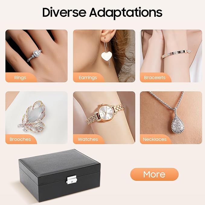 2-Layer Pink Jewelry Box Organizer with Lock,PU Leather Jewelry Chest for Women Girls,Jewellery Holder Organizer Box for Necklace Earrings Rings Bracelets