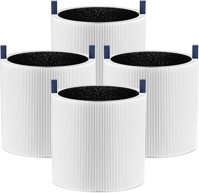 4 Pack Mini Max Replacement Filter Compatible with Blueair Blue Pure Mini Max Air Purifiers, Blue Pure FMINI Filter HEPA & Activated Carbon Air Filt-er Fits for Blue Pure Mini Max