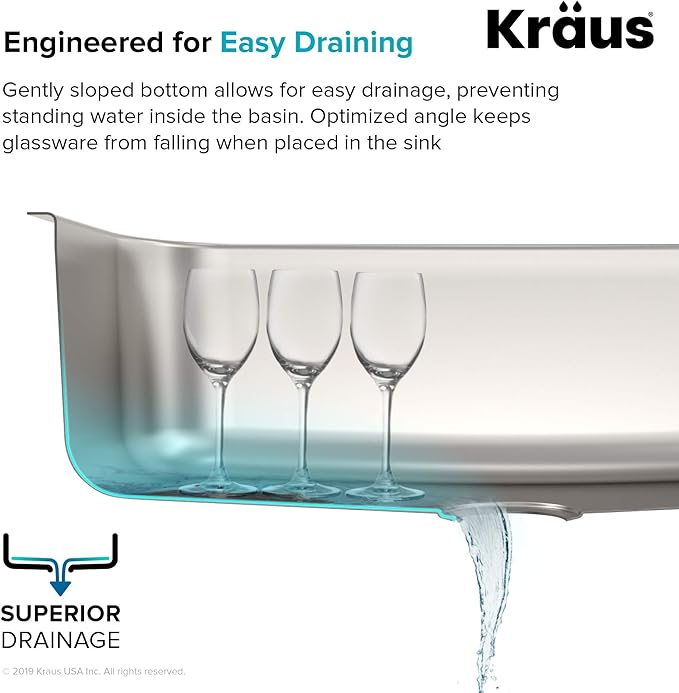 KRAUS Premier 32-inch Undermount 50/50 Double Bowl Low Divider 18-Gauge Stainless Steel Kitchen Sink with Strainers (x2), KBU32