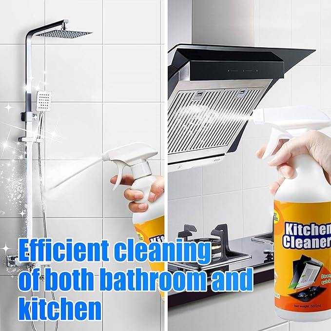 YAGUAN FIELL Heavy-Duty Kitchen Degreaser Foam Cleaner, Clean Kitchen Oil Stains Spray, Multi functiona Foam Cleaner Spray