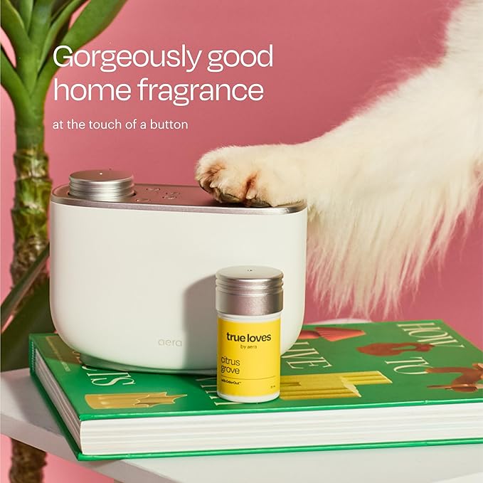 Aera True Loves Wildrose Rains - Deodorizing Home Fragrance Scent Refill for Pet Odor - Notes of Green Leaves, Rose Petal & Water Lily - 12.5mL - For Use With Aera Diffuser (Sold Separately)