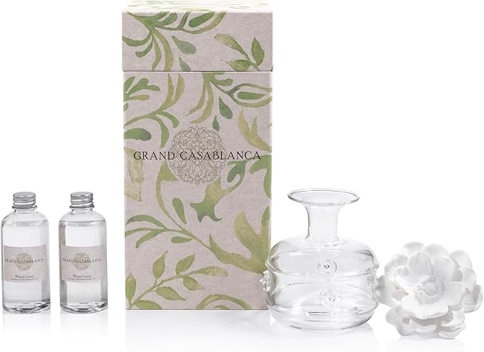 Zodax Water Lotus Grand Casablanca Porcelain Diffuser