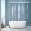 EurCross 84”Wide Clear Shower Curtain Liner 84 x 72 inch, Waterproof Premium PEVA Wide Plastic Shower Curtain with 5 Magnets, 14 Metal Holes and Hooks