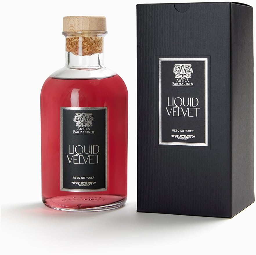 Antica Farmacista Home Ambiance Diffuser - Long-Lasting Reed Scent Diffuser - Luxury Room Freshener Gift - Liquid Velvet, 16.9 fl oz