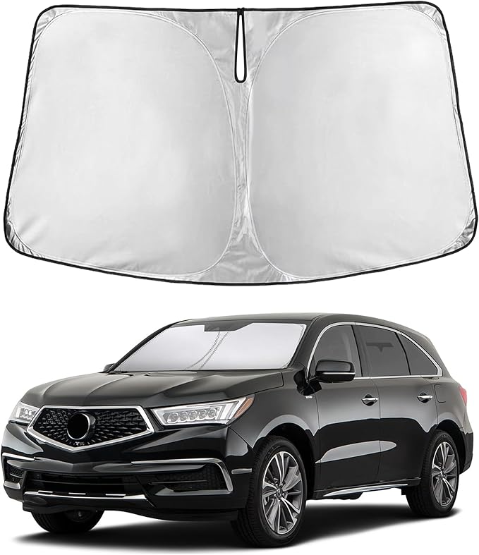 EcoNour Custom Windshield Sun Shade for Acura MDX 2014–2020 | Luxury SUV Front Window Heat & UV Shield | Foldable Multi-Layer Sun Cover