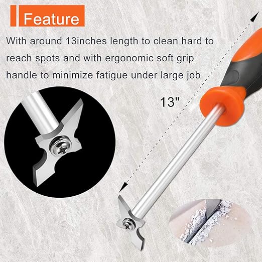 Grout Removal Tool, Caulking Removal Tool, Grout Cleaner, Scraper, Scrubber Brush, Tile Joint Cleaning Brush, Remove Grout or Cleaning for Tile Joints and Seams or Corner