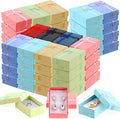 Batiyeer Jewelry Gift Boxes Set Empty Small Gift Cardboard Boxes for Jewelry Packaging with Ribbon Bowknot for Anniversaries Weddings Birthday, 8 Colors(240 Pcs)