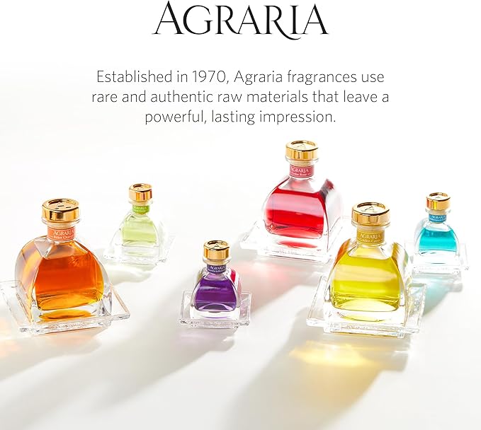 AGRARIA PetiteEssence Flower and Reed Diffuser Set, Hand Crafted Sola Flower Botanical Home Fragrance Diffuser, Scented Oil Reed Diffuser,Flower and Reed Diffuser Gift Set for All Occasions