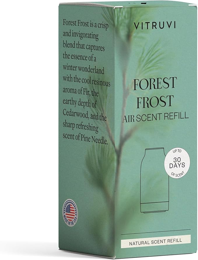 Vitruvi Air Waterless Diffuser + Forest Frost Waterless Diffuser Scent Refill