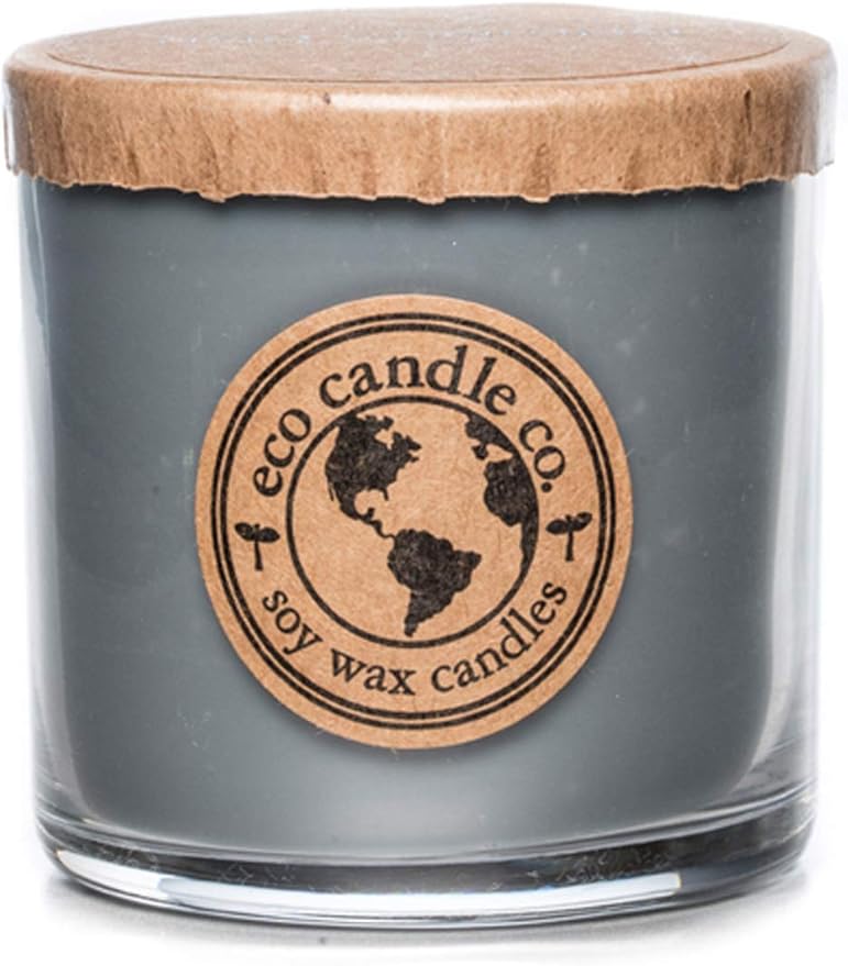 Eco Candle Co. Recycled Candle, Nag Champa, 6 oz. - Scents of Plumeria, Asian Resins, & Sandalwood - 100% Soy Wax, No Lead, Kraft Paper Label & Lid, Hand Poured, Made from Midwest Grown Soybeans