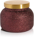 Capri Blue Signature Glam Jar Candle - Long Lasting Soy Wax Blend - Glitter Candles for Home Scented with Luxury Holiday Scents (Tinsel & Spice, 19 oz)