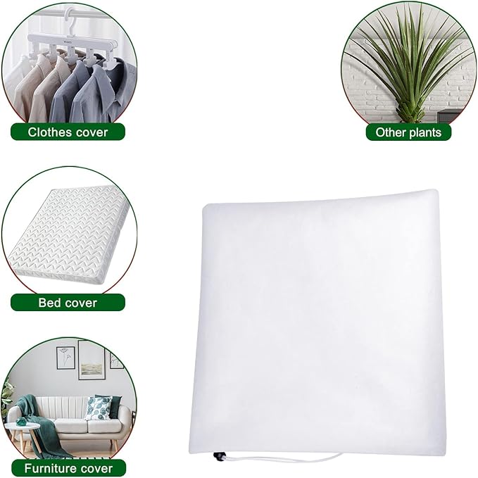Onesing Christmas Tree Storage Bag 9FT x 4FT, White Dust-Proof Drawstring Christmas Tree Cover for Upright Storage