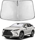 EcoNour Windshield Sun Shade Compatible for Lexus RX 2016–2022 | SUV Front Window Sun Visor Protector | Foldable 4-Layer Sunshade | UV & Heat Blocking | Reduces Interior Heat
