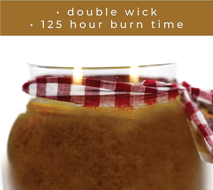A Cheerful Giver - Butter Maple Mama Scented Glass Jar Candle (22oz) with Lid & True to Life Fragrance Made in USA