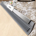 Floor Squeegee with 180° Rotating Head & 63" Long Handle, Rubber Silicone Magic Broom for Floor Cleaning, Squeegee Broom for Pet Hair, Bathroom Tile, Garage Concrete, Deck, Shower Glass
